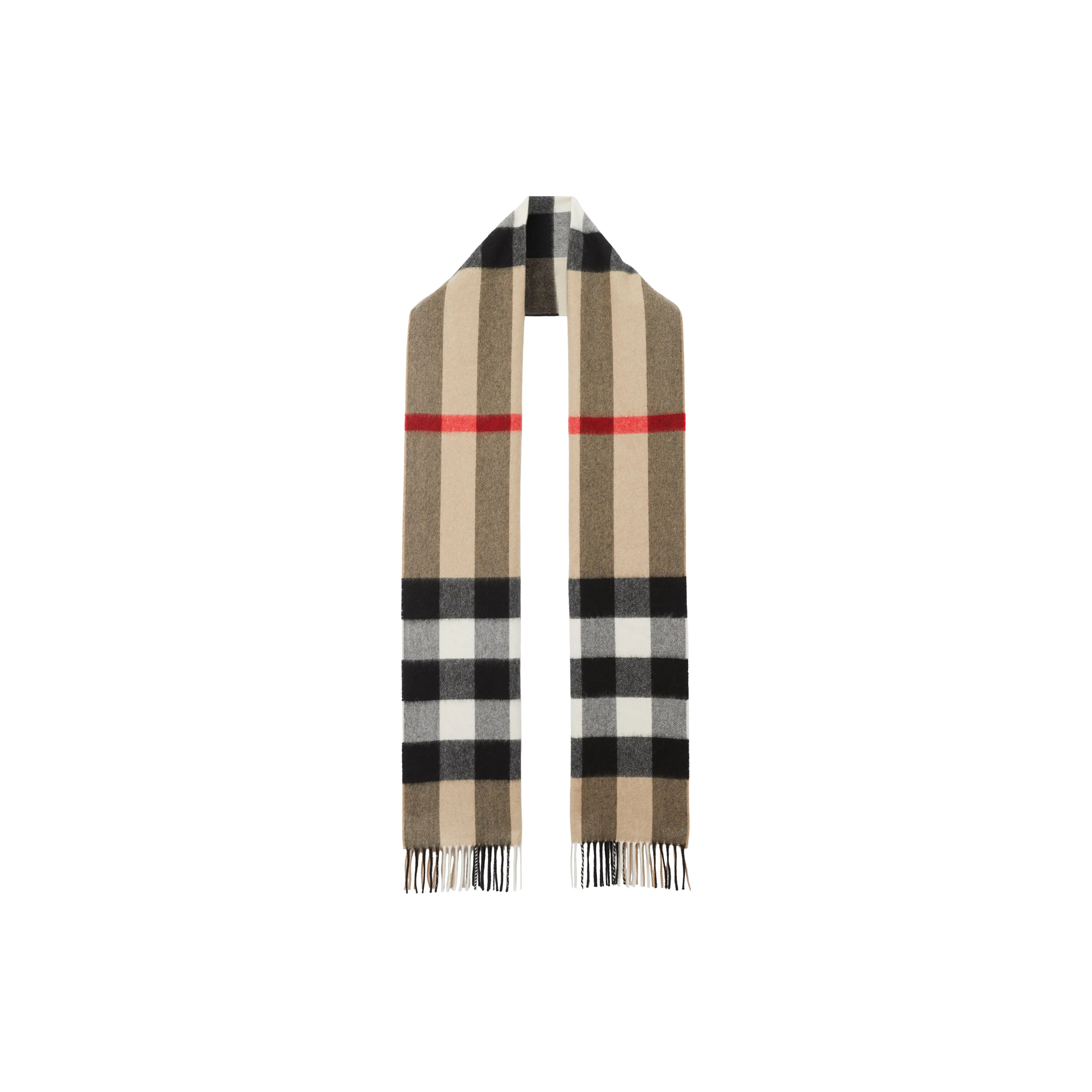 BURBERRY CHECK CASHMERE SCARF  (200*70cm)
